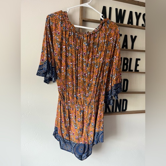 Umgee Patterned Romper - Picture 4 of 6